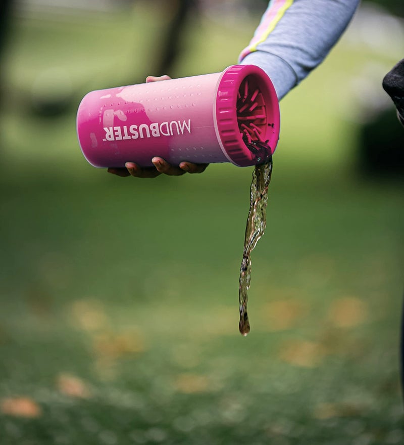 Dexas MudBuster Portable Dog Paw Cleaner, Pink Large Pet Supplies and Accessories - Image 2